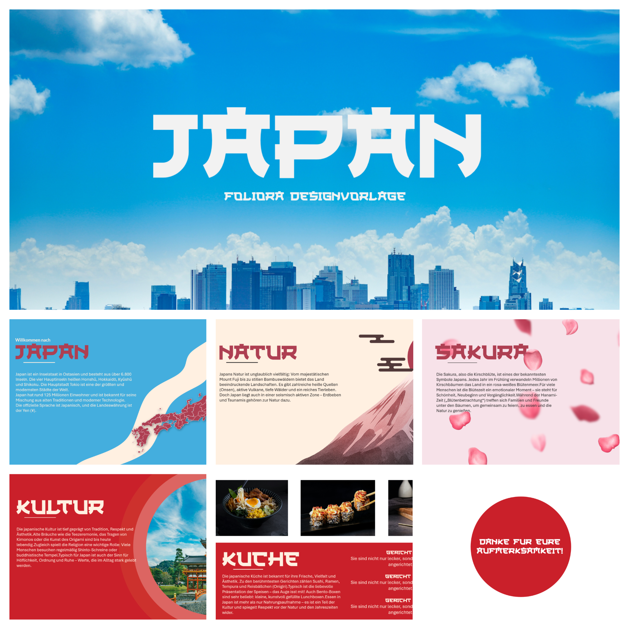 Japan PowerPoint Vorlage Animiert
